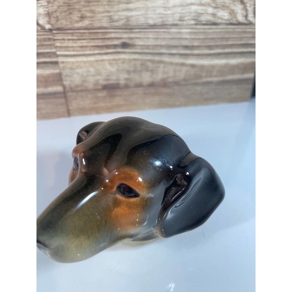 Vintage Erphila Majolica Dachshund Weiner Dog Teapot Germany 6703 B Full Mark - Picture 15 of 16